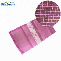 China Customized Drawstring Pink Plastic Pp Leno Mesh Onion Bags with Ginger Net Bag on sale