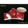8oz Disposable Hot Beverage Cups Snowflake Pattern Printed Paper Coffee Cups
