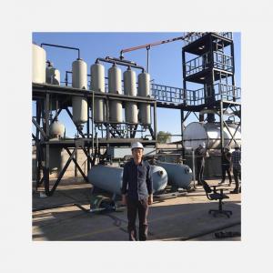 Q245 Steel Used Oil Refinery Distilling Machine For Diesel Fuel Base Oil Production