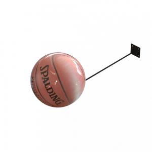 China Iron Wire Wall Mounted Metal Rack For Basketball Rugby Football Display supplier