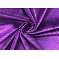 China 200GSM Stretchy Purple Corduroy Fabric for Pants Accessories 94% Polyester on sale