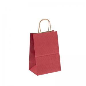 China Recycled Brown Kraft Paper Bag For Restaurant Food Takeaway Grocery Shopping Packaging supplier