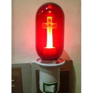 Passion Of Jesus Decorative LED Bulbs Red Light E27 Glass T45 86v-264V 1W