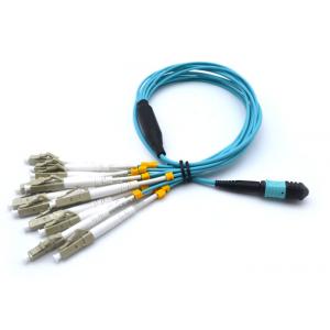 China LSZH Jacket MPO Patch Cord 8 Core / 12 Core OM3 SM MM With Length Customized supplier