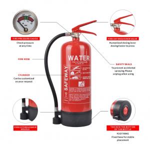 Stainless Steel / Carbon Steel Material Water Fire Extinguisher Brass Valve Type
