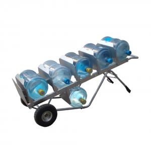 China Heavy lifting 5-7 platform folding bottled water hand carts  5 gallon water bottle trolley supplier