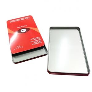 Empty Sliding Tin Rectangular Tin Box For Screen Protective Film Packaging