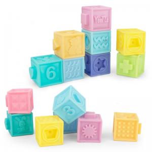 China Silicone Baby Toys Building Block For 0-12 Months Age Range Customized Color supplier