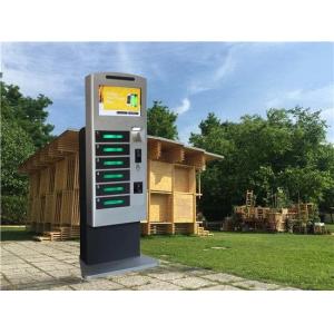 China Winnsen Multi Languages Cell Phone Charging Stations Kiosks With 6 Digital Lockers supplier