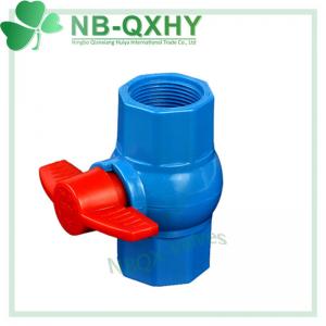 Professional Water Media Plastic PVC/UPVC Ball Valves with Straight Through Channel