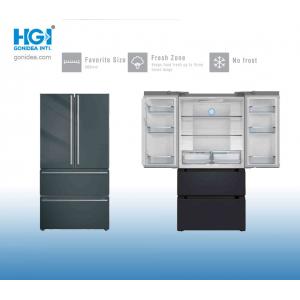 China 500L French Door Refrigerator With Ice Maker And Water Dispenser Deodorizing OEM supplier