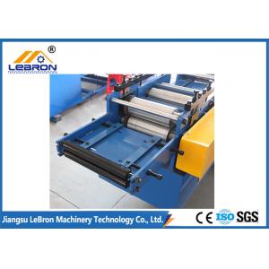 China Blue color  High strength smooth straight door frame cold roll forming machine automatic type PLC system control supplier