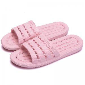 Convenient Cute Bathroom Slippers Soft Rubber Sole Screen Print Type