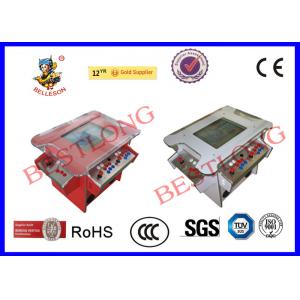 China Coin Operated 4 Player Cocktail Arcade Machine With Stainless Steel Control Panel supplier