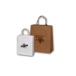 White Kraft Paper Bag , Custom Printing Paper Bags , Paper Shopping Bag