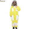 China 3 Layer Yellow Beekeeping Outfits Ventilated Apicultura Bee Jacket Beekeeping Suit wholesale