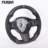 White Black Yoke Model Y Tesla Carbon Fiber Steering Wheel Plain Weave High