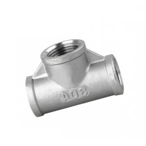 China Female Internal Thread Tee Pipe Fittings Stainless Steel DN6-DN100 Valve Pipe supplier