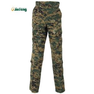 Men's 65% polyester / 35% cotton rip-stop customized color fabric ACU pants