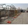 China OD 48 post temp fencing for sale 2100mm x 2400mm width mesh opening ：60mm x 150mm diameter 4.00mm UV treatment block wholesale
