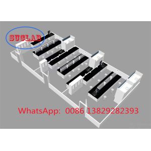 China Bancos de laboratorio de química resistentes al fuego personalizables con gabinetes múltiples y excelente servicio al cliente supplier