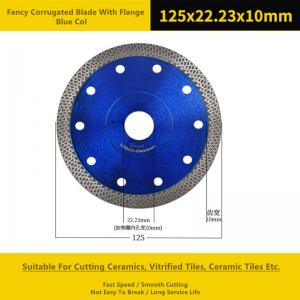 China Circular Blue 5 Inch Diamond Cutting Disc Metal Sintered supplier