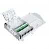 China NAP Indoor Fiber Optic Termination Box with 1x8 Splitter White FTTH SC/UPC Connectors wholesale