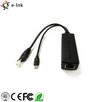 China 10/100/1000M 5V 2A PoE Splitter with Micro USB port, IEEE 802.3af Compliant on sale