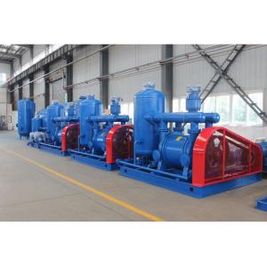 China Blue One Stage Vacuum Pump Units Low Noise Carbon Steel Material wholesale