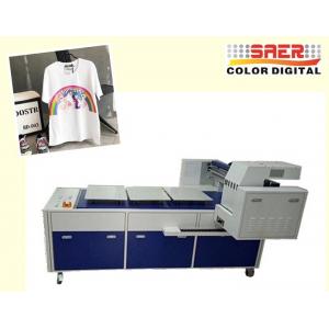 High Speed T Shirt Printing Machine / Digital Flatbed Printer With 8 Ricoh Heads