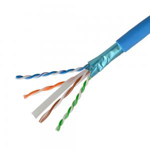 China 4 Pairs CCA Cat6a Lan Cable Utp Ftp Cat5e Network Cable HDPE Insulation supplier