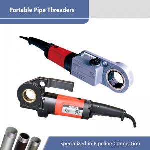 China 51 RPM Hand Held Electric Pipe Threader Machine 1200 W - 1350W supplier