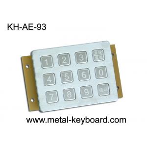 China Vandal Proof Keypad Stainless Steel Metal Keypad 12 button in 3x4 Matrix supplier