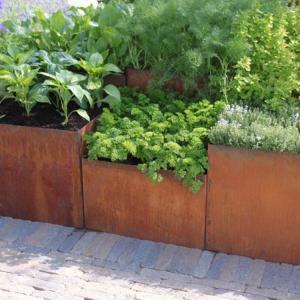 Metal Series Planter Weathering Steel Planter Box Corten Steel Planter Pot