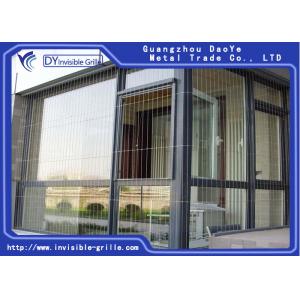100% Secured Ss Grill For Window , Anti Dust Invisible Grills For Windows