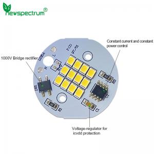 China Round Led Light Pcb Board AC 240V Natural White CCT 6000K For Lamp Bulb supplier