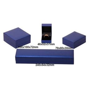 Classic Blue Plastic Jewelry Boxes Set for ring,pendant,bangle & bracelet