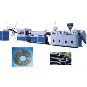 PE Plastic Pipe Extrusion Line , Corrugated Optic Duct Cable Protection Sleeve Pipe Plastics Extruder