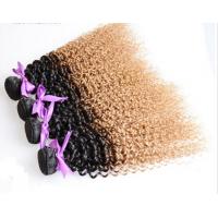 China 7A Grade Real Ombre Human Hair Extensions , Deep Wave Ombre Real Hair Extensions Two Tone on sale