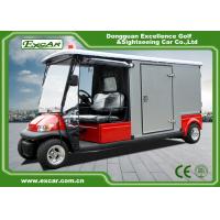 China Red 2 Seater 48v Electric Ambulance Vehicle For Park 1 Year Warranty on sale