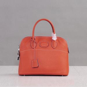 China high quality ladies calfskin bags 27cm 31cm orange designer handbags women bags luxury handbags famous brand handbags supplier