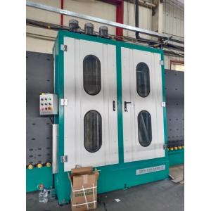 40KW Vertical Glass Drying Machine With SS Six Pieces Soft Brushes