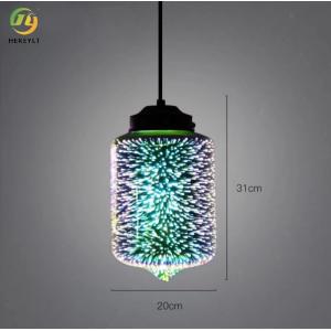 CE E27 Modern Kitchen Pendant Lights 3d Stained Glass Decor For Restaurant Bar Chandeliers