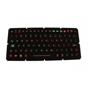 China Ruggedized Computer Silicone Rubber Keypad IP67 EMC USB PS2 Wired With Backlit supplier