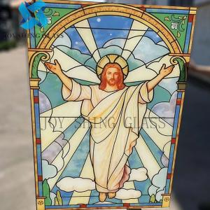 China Solid Tiffany Art Church Stained Glass 3mm-22mm Double Glazed Window Glass For Wall supplier