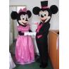 China Disney wedding mickey minnie mouse mascot costumes with little cool fan for hot weather wholesale