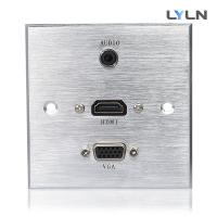 China Conference Room AV Wall Plate , Integrated Audio Wall Plate 86 X 86mm on sale