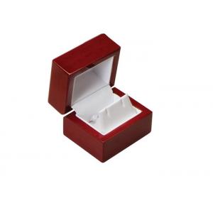 China Elegant Style Wooden Jewelry Box Logol Painting Square Environmentally Friendly supplier
