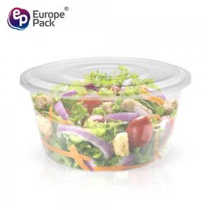 China Disposable bento fast food microwave biodegradable frozen yogurt fruit salad container clear pp plastic bowl supplier