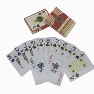 Thickness 0.32mm Waterproof Plastic Playing Cards 57x87mm Flexible